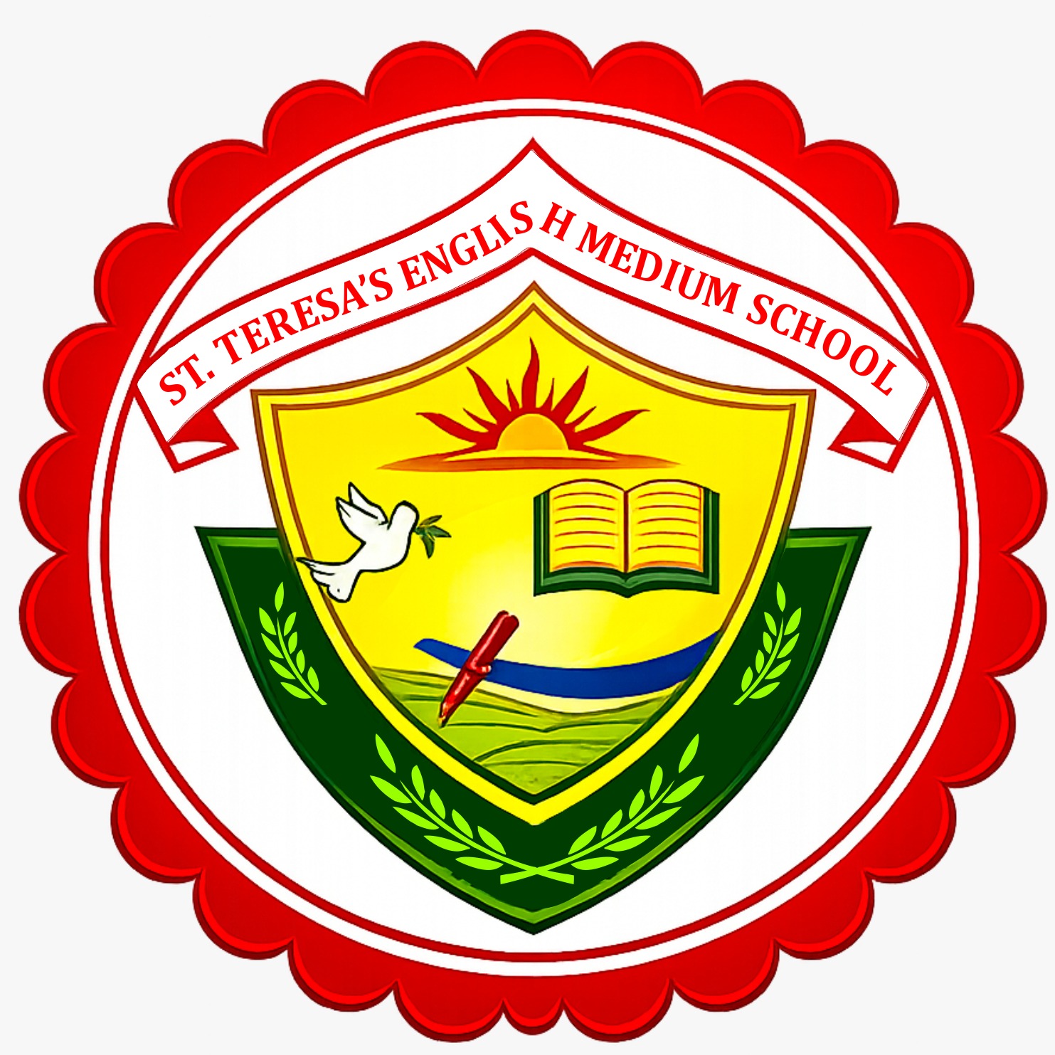 St. Teresa's English Medium School logo